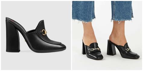 gucci mid heel loafer dupe